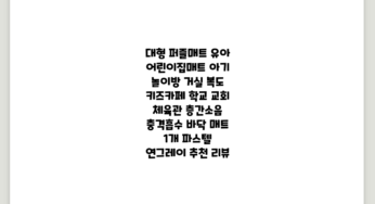 대형 퍼즐매트 유아 어린이집매트 아기 놀이방 거실 복도 키즈카페 학교 교회 체육관 층간소음 충격흡수 바닥 매트, 1개, 파스텔 연그레이 추천 리뷰