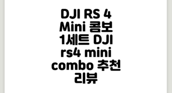 DJI RS 4 Mini 콤보, 1세트, DJI rs4 mini combo 추천 리뷰