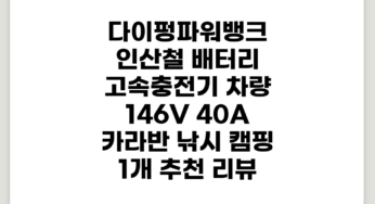 다이펑파워뱅크 인산철 배터리 고속충전기 차량 14.6V 40A 카라반 낚시 캠핑, 1개 추천 리뷰