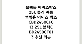 블랙독 아이스박스 25L 쿨러 여름 캠핑용 아이스 박스 CBD2450CF013, 25L 블랙(CBD2450CF013) 추천 리뷰